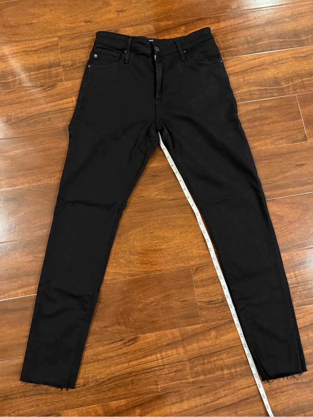 AG The Farrah Skinny Ankle Jeans Raw Hem